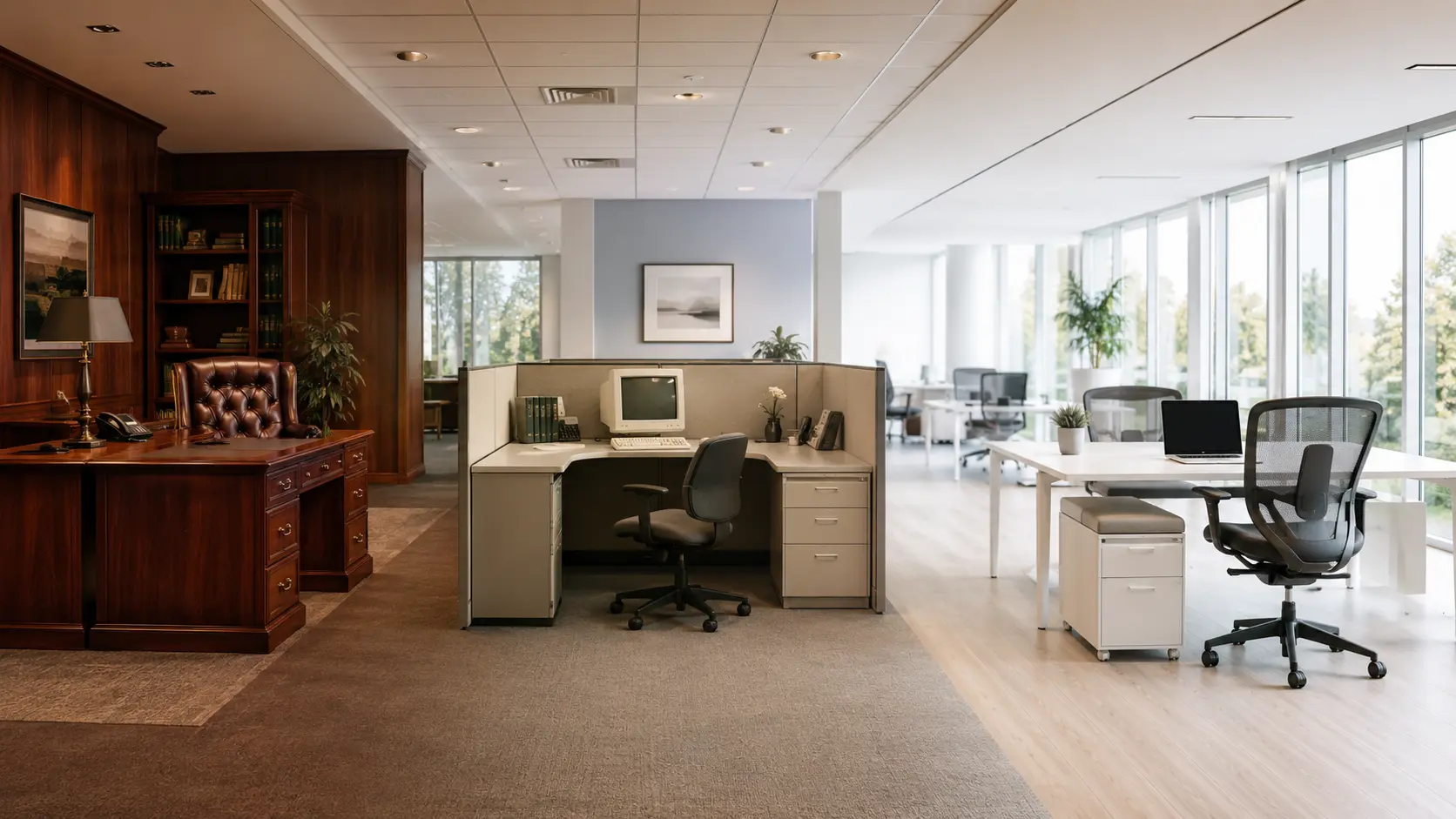 A História do Mobiliário Corporativo: Como o Escritório Mudou nos Últimos 50 Anos