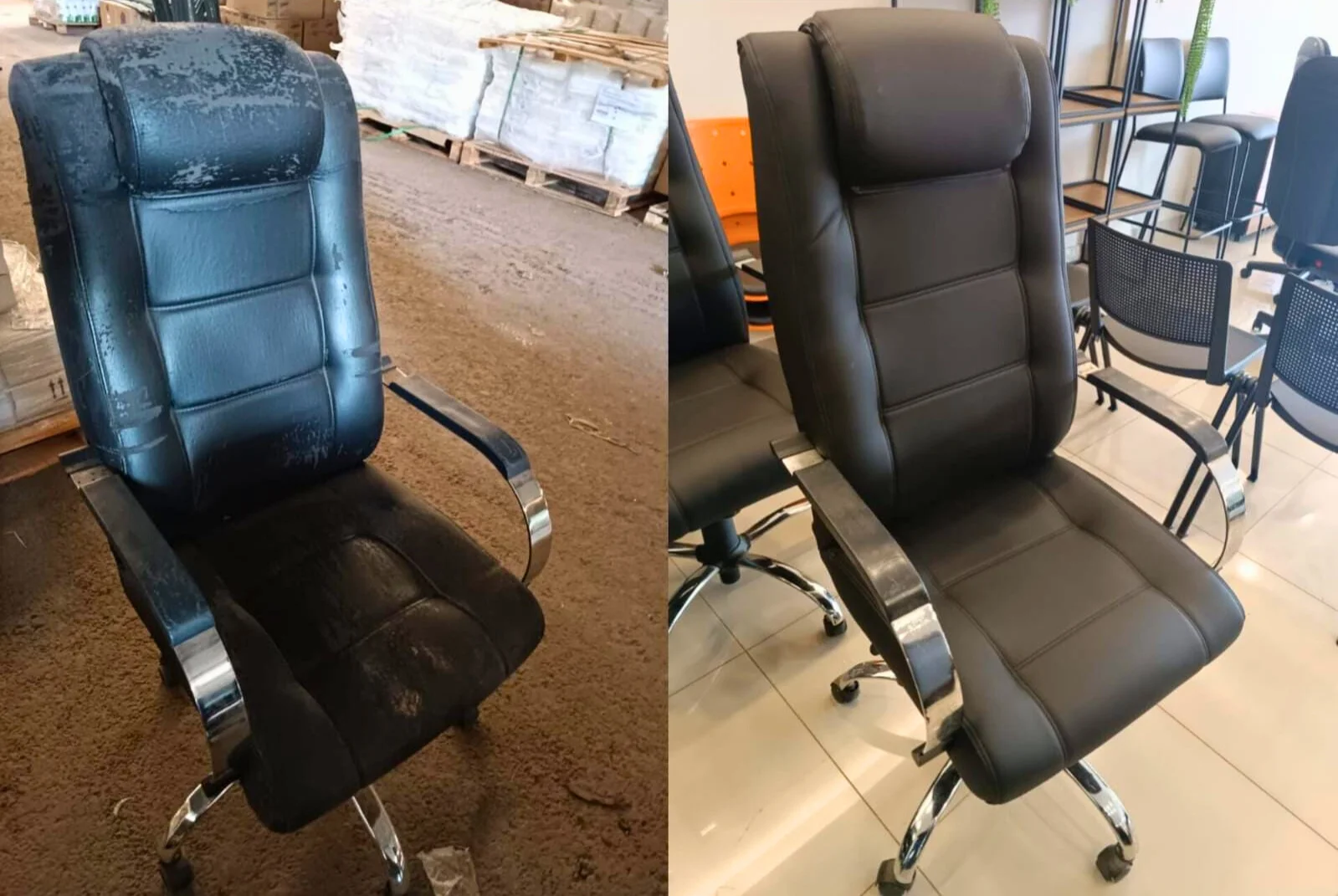 Exemplo de cadeira consertada 2